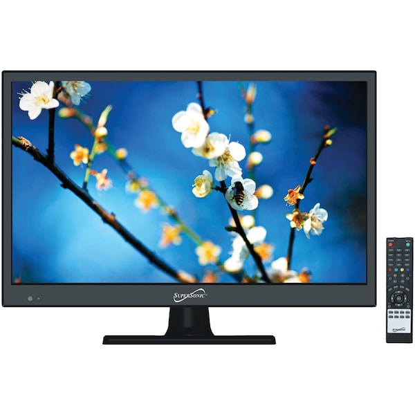 Supersonic HD-Quality 15.6" 720p LED TV with Compatible AC/DC for RV/Boat SC-1511